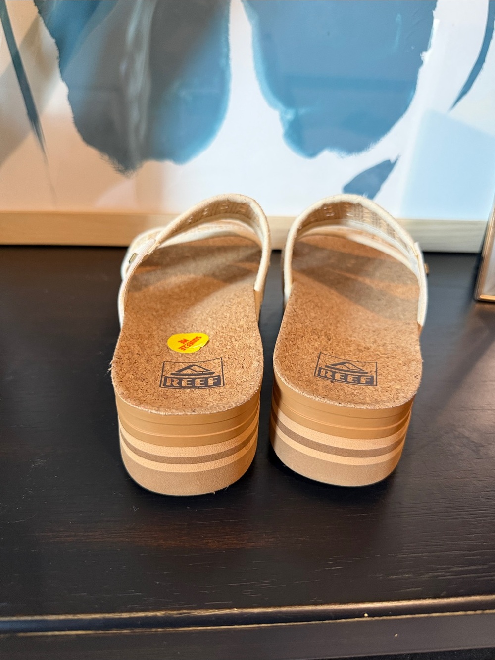 Reef Cushion Vista Hi Woven Platform Slide Sandals - Picture 4 of 6